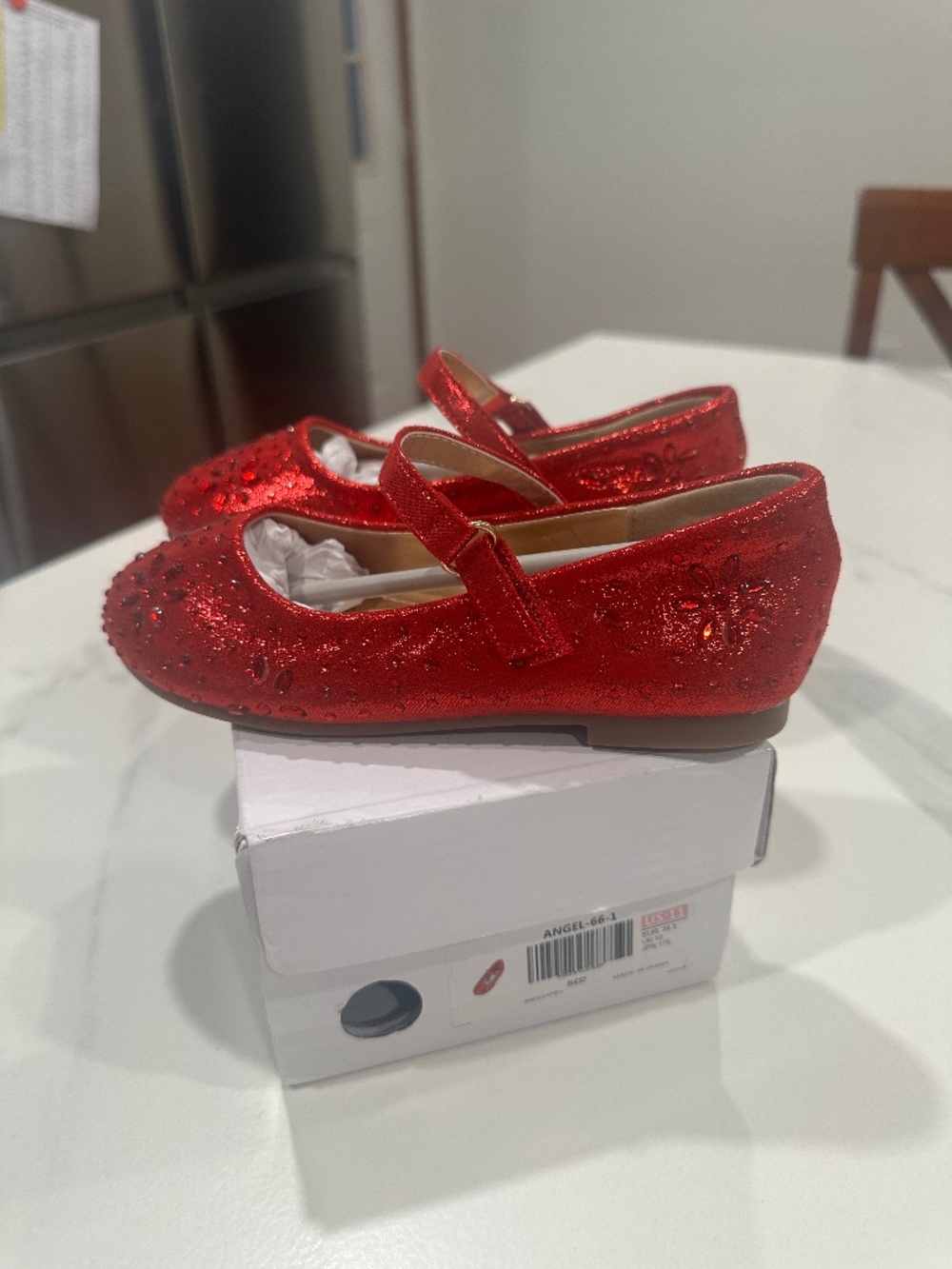 Toddler Red Dream Pairs Ballet Flats Size 11
